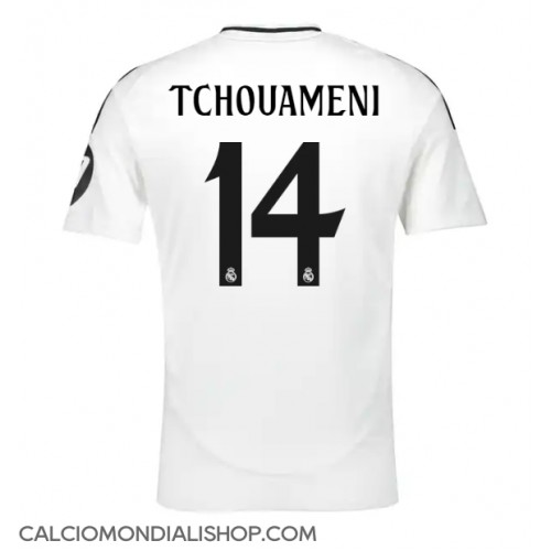 Maglie da calcio Real Madrid Aurelien Tchouameni #14 Prima Maglia 2024-25 Manica Corta